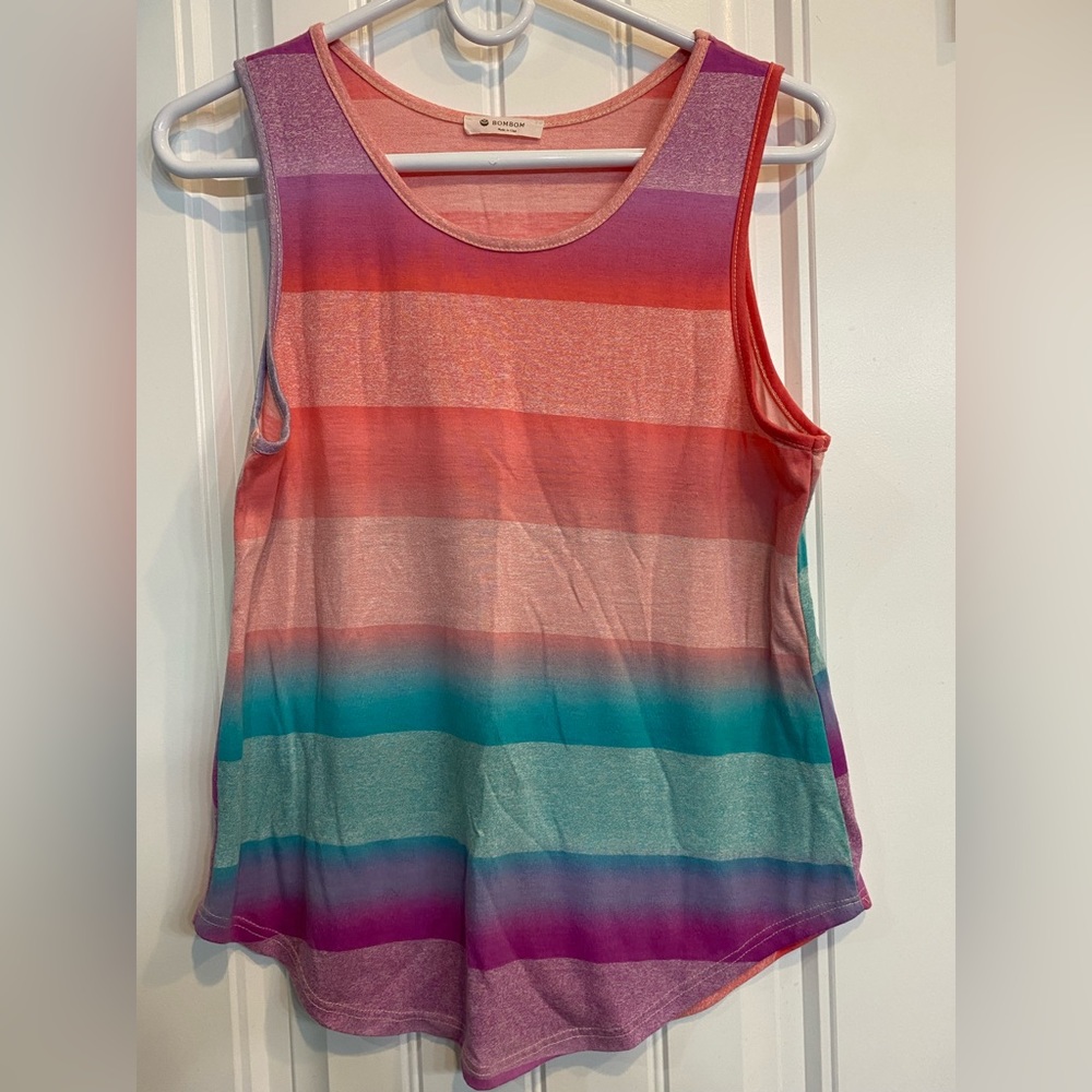 Boutique colorful tank top